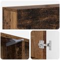 vidaXL Rám krbu Staré drevo 102 x 18 x 100,5 cm Kompozitné drevo