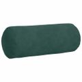 vidaXL Podložkové vankúše 2 pcs Tmavozelená Ø 15 x 40 cm