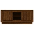 vidaXL TV skrinka hnedý dub 102x35x45 cm spracované drevo