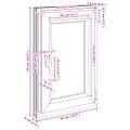 vidaXL Otočné a sklopné okno do suterénu RISOR 50 x 75 cm PVC a sklo