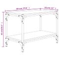 vidaXL TV skrinka dymový dub 60x33x41 cm spracované drevo