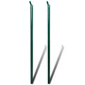 vidaXL Drôtené pletivo+stĺpiky, oceľ 1,5x25 m, zelené