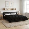 vidaXL Prikrývka na celý rok 200 x 240 cm 4 ročné obdobia Čierna