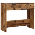 vidaXL Konzolový stolík Old Wood 90x36x75 cm Engineered Wood