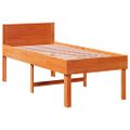 vidaXL Posteľný rám bez matraca voskový 80x200 cm borovicový masív