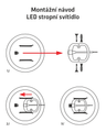 LED stropné svietidlo Q-230CP 12W 4000K ø25cm/kruhové biele QTEC