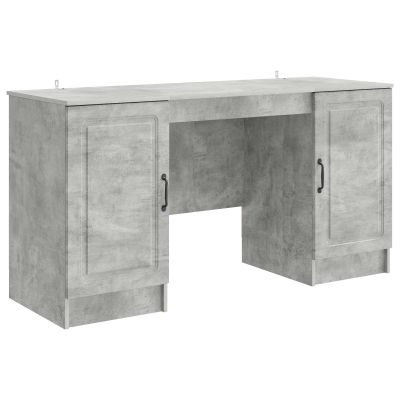 vidaXL Stôl Betónovo sivá 142,5 x 50 x 75 cm Kompozitné drevo