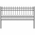 vidaXL Spike prstenec plot HORST 200 x 130 cm Čierna