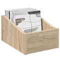vidaXL Box na LP platne 2 ks Dub sonoma 23 x 33 x 16 cm