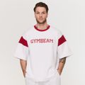 Tričko Premium Heavyweight Varsity White - GymBeam, veľkosť M