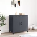 vidaXL Komoda antracitová 68x39x72 cm oceľ