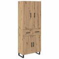 vidaXL Highboard 2 ks Remeselný dub 69,5 x 34 x 180 cm