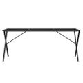 vidaXL Nohy jedálenského stola X-rám 180x80x73 cm oceľ
