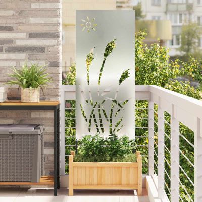 vidaXL Záhradná clona na súkromie Rezací Strieborná 50 x 140 cm