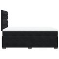 vidaXL Posteľný rám boxspring s matracom čierny 120x200 cm zamat