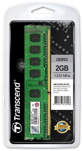 Transcend pamäť 2GB DDR3 1333 U-DIMM (JetRam) 1Rx8 CL9