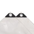 vidaXL Celta 650 g/m², 3x4 m, biela