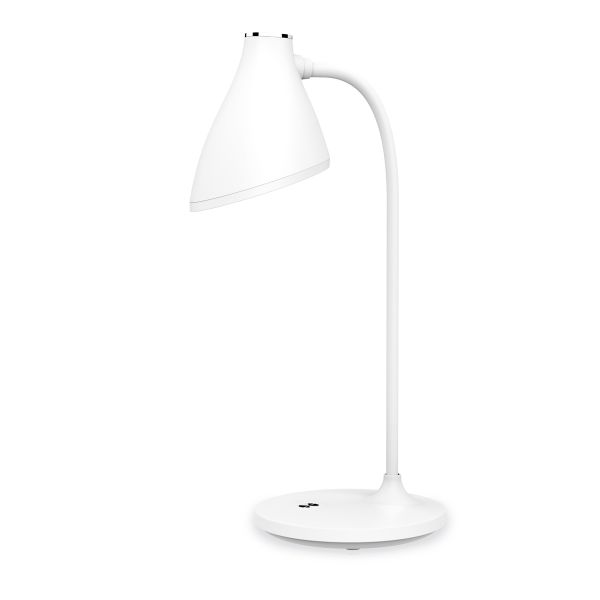 Platinet PDL6730 stolná LED lampa 5W stmievateľná, integrovaná batéria 2400mAh, biela