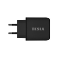 TESLA Power Charger T220 - duálna rýchlonabíjačka 25 W PD 3.0/PPS (čierna farba)