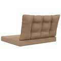 vidaXL Vankúš na vonkajšiu pohovku Polyester Sivohnedá 80 x 68,5 cm