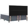vidaXL LED box s pružinami Tmavo šedá 180 x 200 cm Zamat