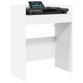 vidaXL DJ stôl Biela 62 x 45 x 102 cm Kompozitné drevo