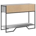 vidaXL Konzolový stolík sivý sonoma 100x35x74,5 cm kompozitné drevo
