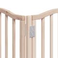 vidaXL Brána pre psa s dverami skladacia 15panely 750cm topoľové drevo