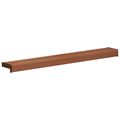 vidaXL Parapetné dosky Hnedé drevo 100 x 10 x 4,5 cm PVC