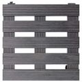 vidaXL Podstavce pod kvetináč 4 ks sivé 30x30x7,5 cm WPC