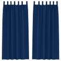 vidaXL Záclony na zatemnenie s krúžkami 2 ks Tmavomodrá 260 x 140 cm