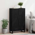 vidaXL Highboard Čierny dub 69,5 x 30 x 115 cm Kompozitné drevo