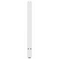 vidaXL Nohy konzolového stolíka, biele, 2 ks, 38 x (72-73) cm, oceľové