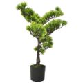 vidaXL Umelý bonsaj, borovica s kvetináčom 60 cm, zelený