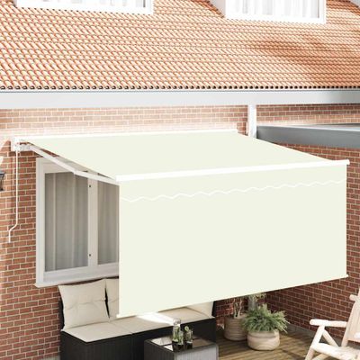 vidaXL Zatemniteľná markíza Krémová 300 x 200 cm Polyester a hliník