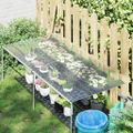 vidaXL Priehľadná plachta s okami 1x2 m PVC