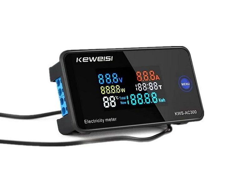 Wattmeter a merič spotreby elektrickej energie KEWEISI KWS-AC300 20A