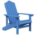 vidaXL Záhradné stoličky Adirondack 2 ks HDPE bledomodrá