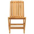 vidaXL Skladacie stoličky 2 ks 47x47x89 cm Masívne teakové drevo