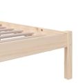 vidaXL Posteľný rám, drevený masív 75x190 cm, malé jednolôžko