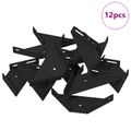 vidaXL Rohový držiak 12 Čierna 138,5 x 50,5 x 16 mm Železo