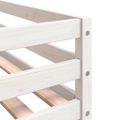 vidaXL Poschodová posteľ závesy bielo-čierna 90x200cm masívna borovica