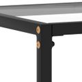 vidaXL Konzolový stolík priehľadný 140x35x75 cm tvrdené sklo