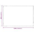 VidaXL Priehľadná plachta s okami 8x12 m Polyetylén