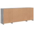 vidaXL Komoda s LED svetlami sivá sonoma 163x37x67 cm