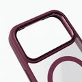 Color Clear Mag puzdro pre iPhone 17 Pro 6,3" / 18 Pro 6,3'' tmavá čerešňa