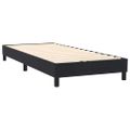 vidaXL Posteľný rám boxspring s matracom a LED čierny 90x220 cm zamat