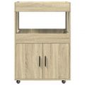 vidaXL Barový vozík dub sonoma 60x39,5x89 cm kompozitné drevo
