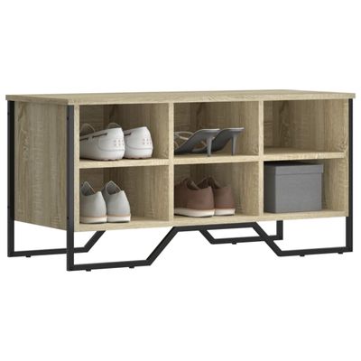 vidaXL Botník dub sonoma 90x38x45,5 cm kompozitné drevo