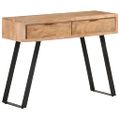 vidaXL Konzolový stolík 100x35x76 cm akáciový masív s prirodzenými okrajmi